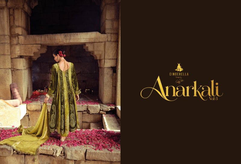 Anarkali Vol 3 By Ibiza Viscose Velvet Salwar Kameez 
